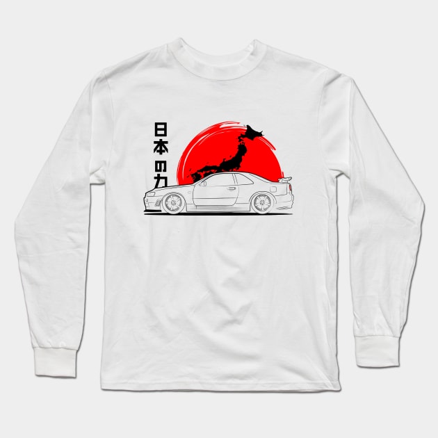 Skyline R34 Long Sleeve T-Shirt by turboosted